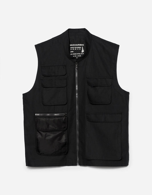 5201 Hemp Utility Vest Black