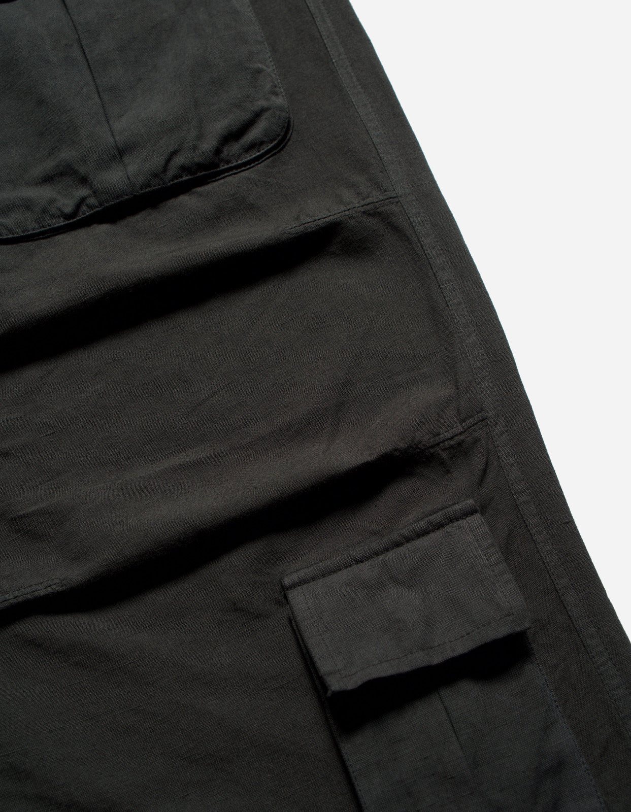 andmary Heart point cargo pants black S（5213 Hemp Asym