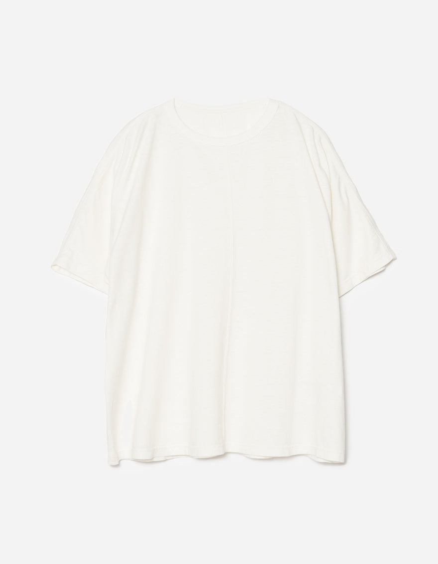 5234 Hemp Cross Oversized T-Shirt White