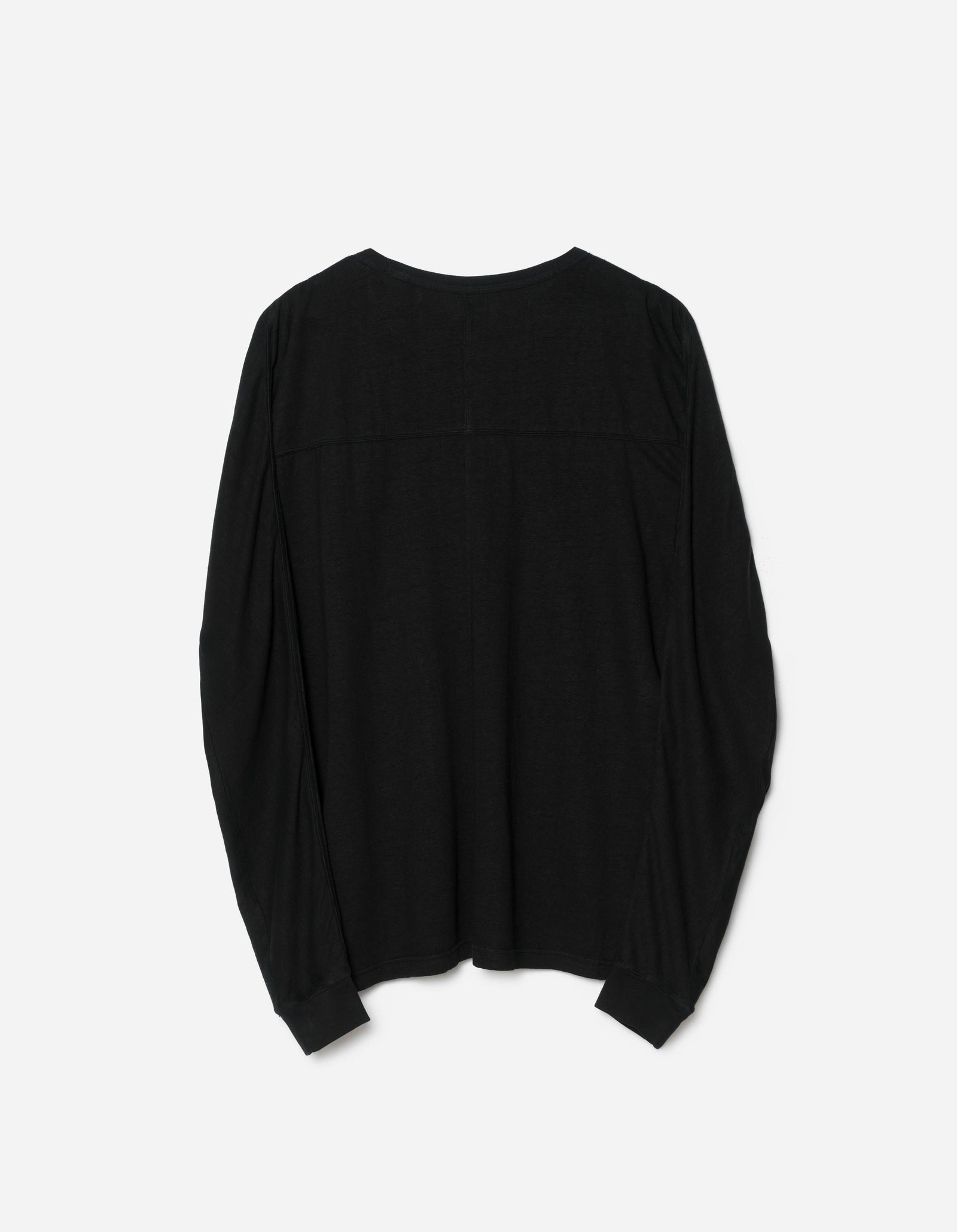 5245 Hemp Cross Oversized L/S T-Shirt Black