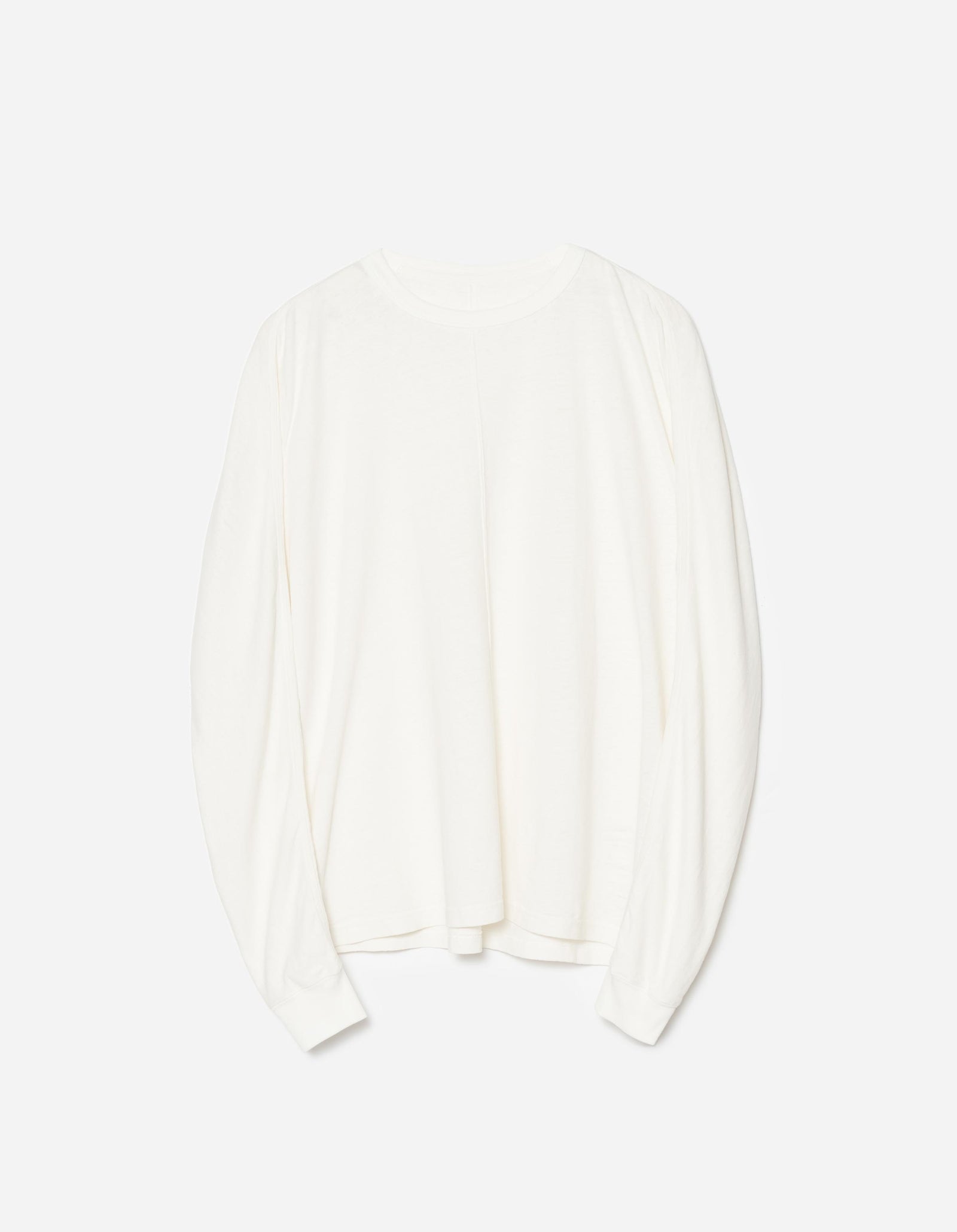 5245 Hemp Cross Oversized L/S T-Shirt White