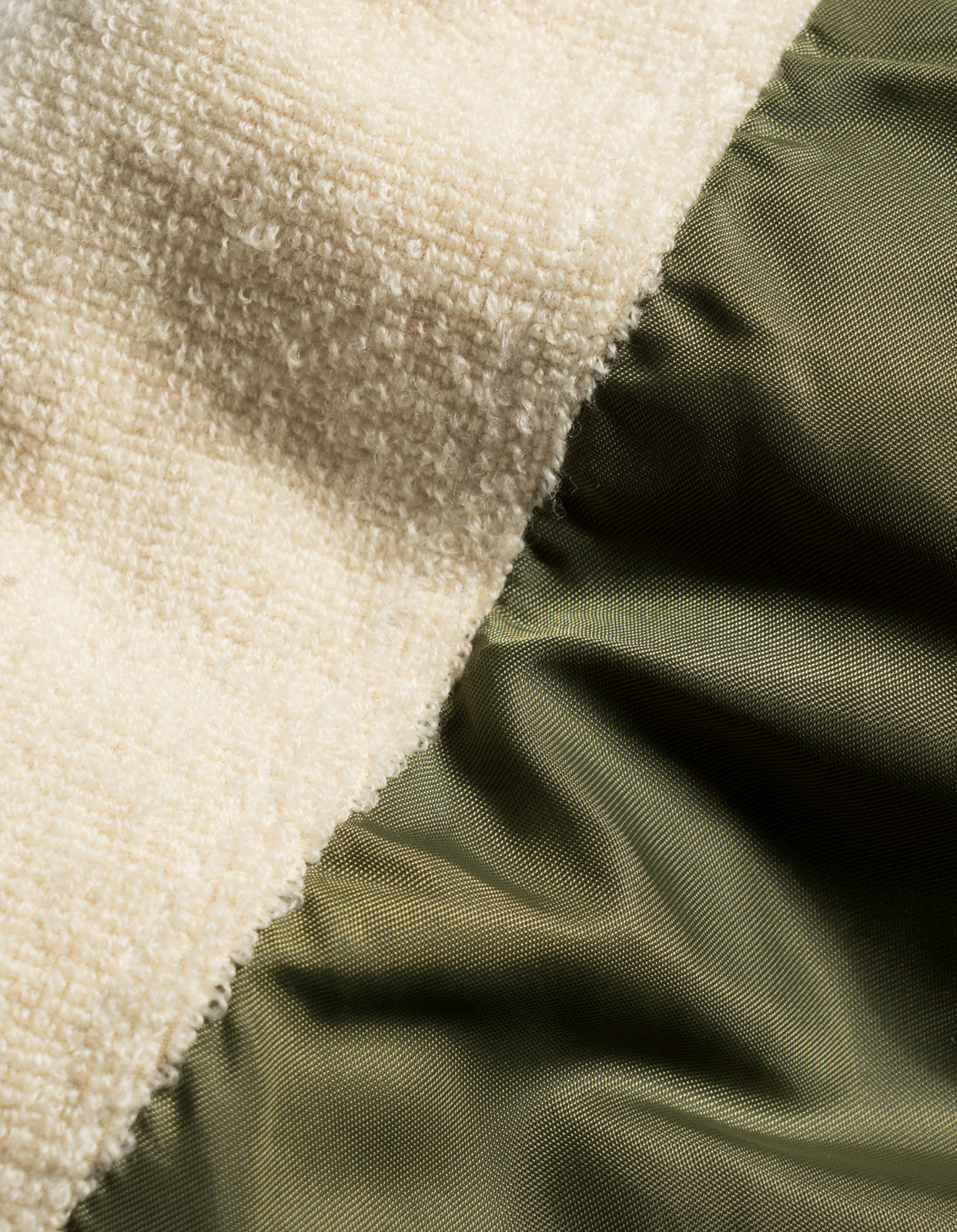 5257 Fleece CWU Flight Kimono Olive/Ecru