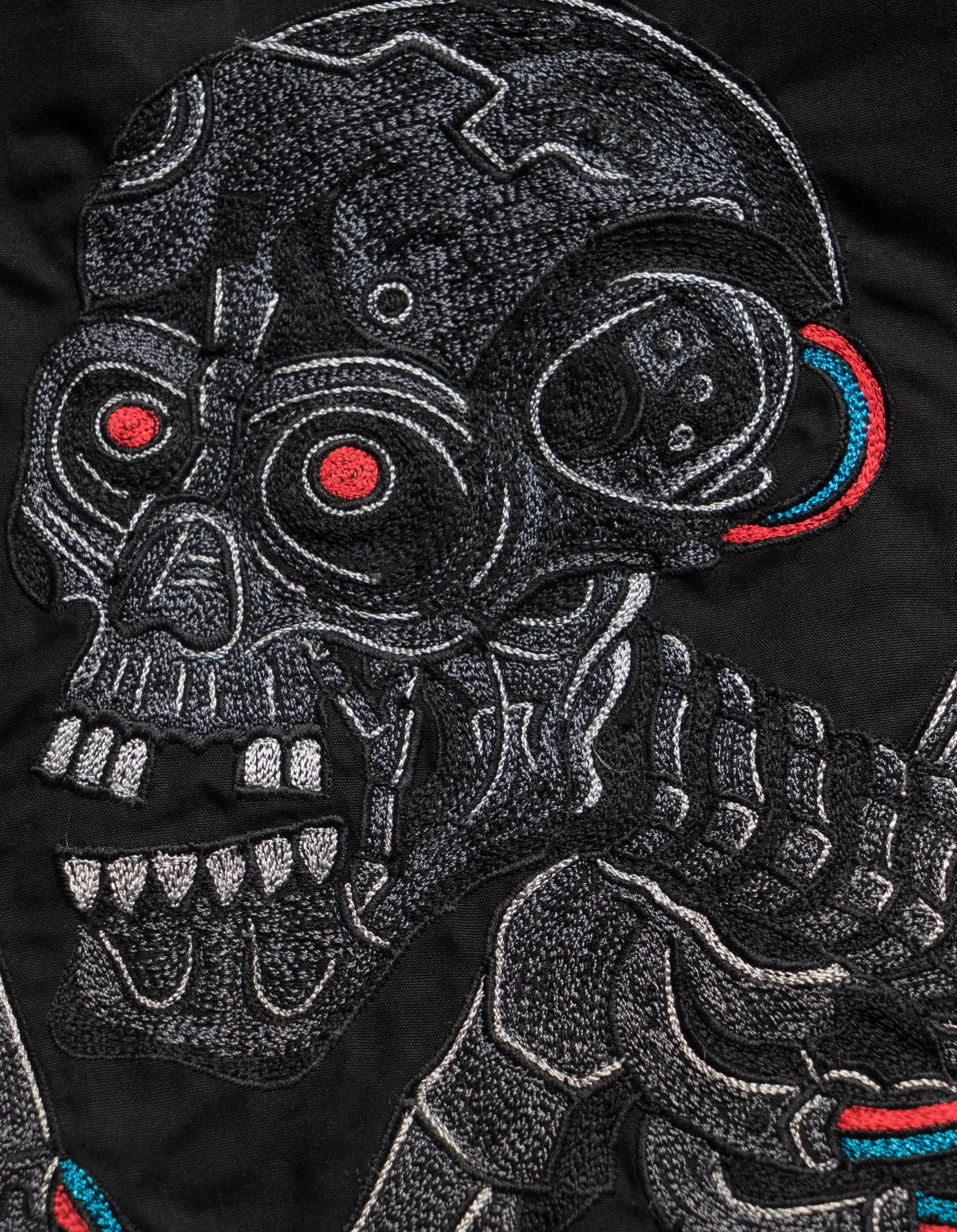 5342 Cyber Skeleton Loose Snopants Black