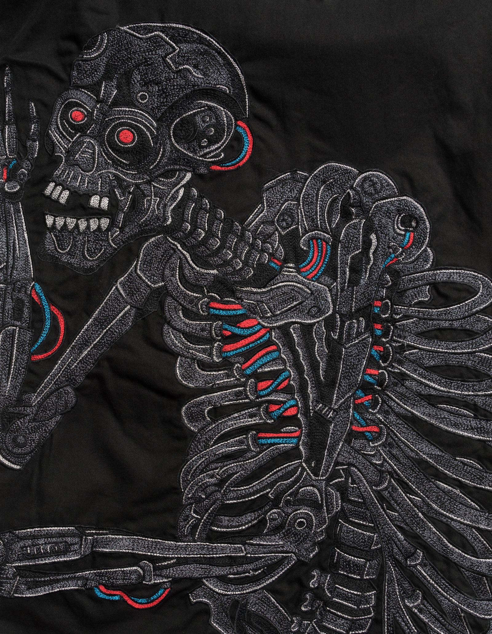5342 Cyber Skeleton Loose Snopants Black