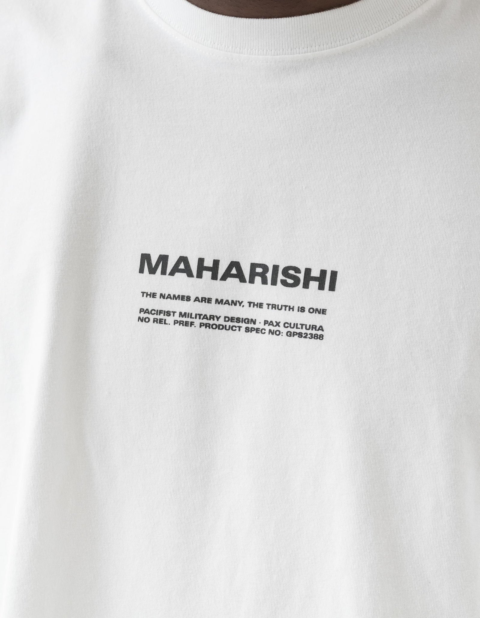 1350 MILTYPE Map L/S T-Shirt White