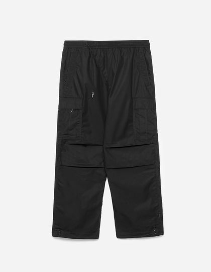 5307 Asym Cargo Track Pants Black