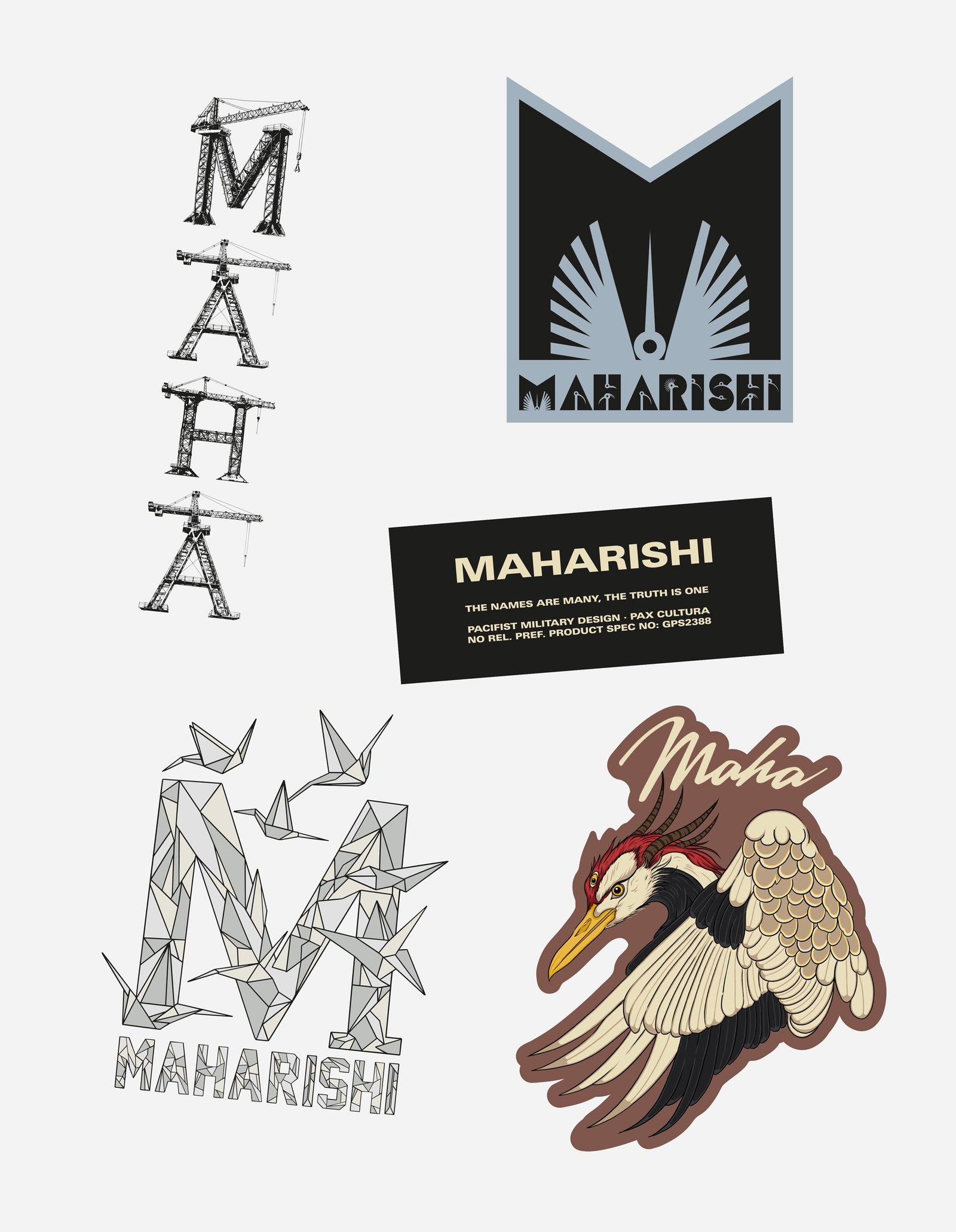 1597 Year of the Crane Sticker Pack Multi