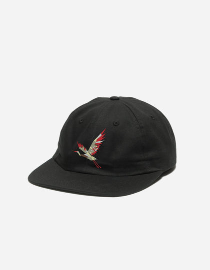 1589 Year of the Crane 6 panel Cap Black