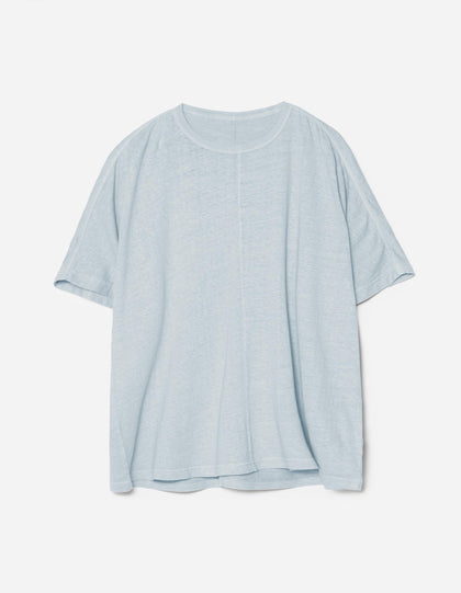 5234 Hemp Cross Loose T-Shirt Ice Blue