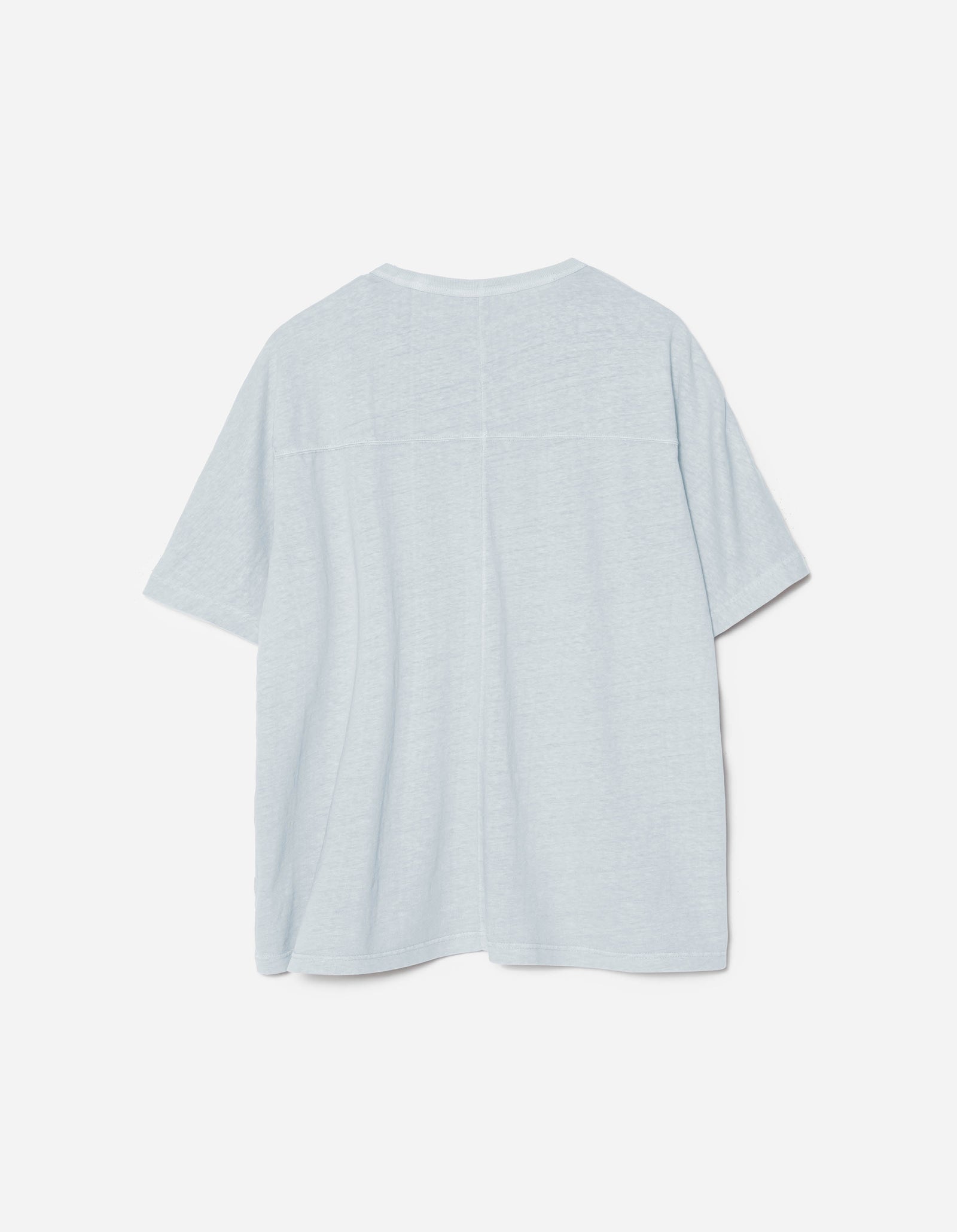 5234 Hemp Cross Loose S/S T-Shirt Ice Blue