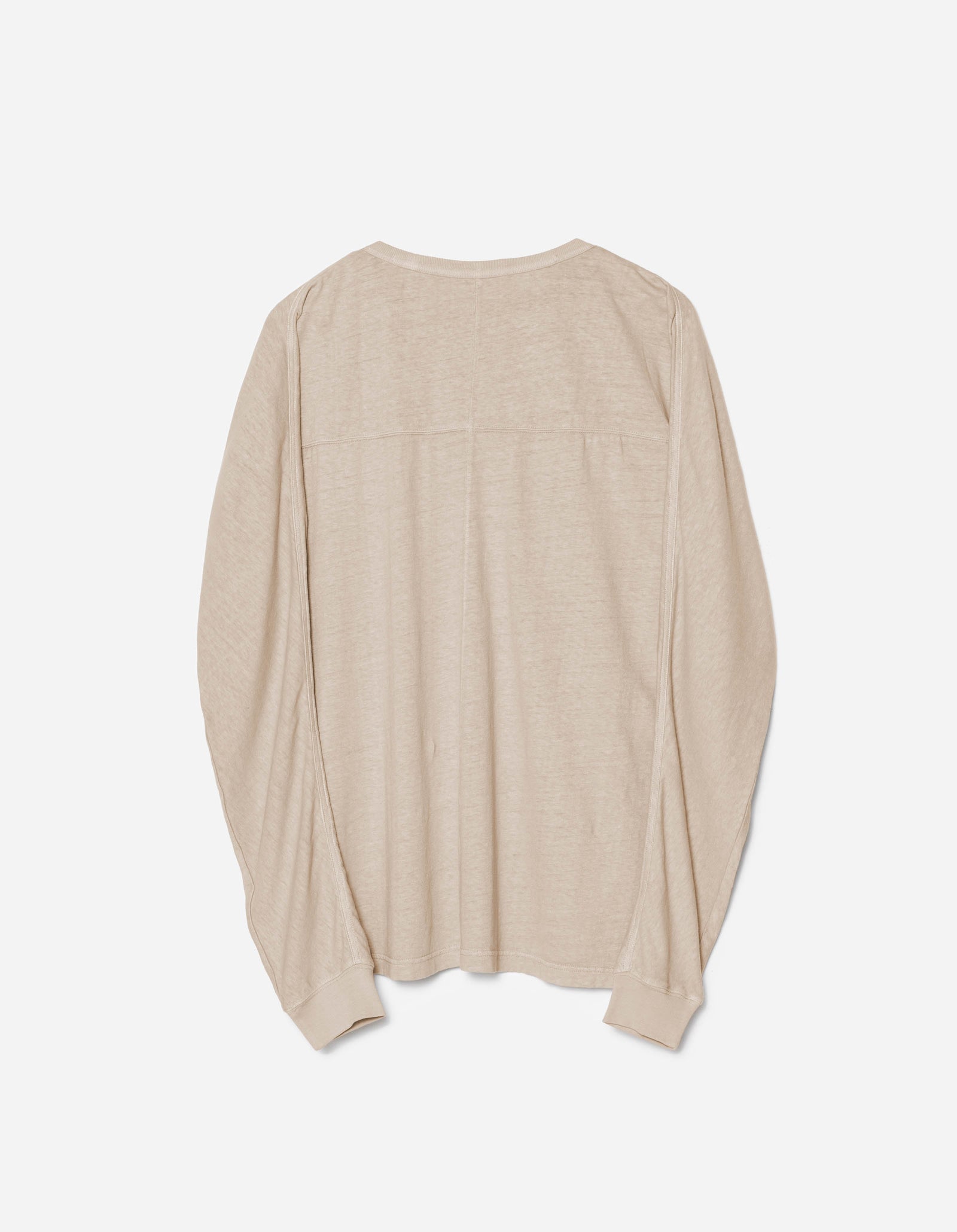 5245 Hemp Cross Loose L/S T-Shirt Taupe