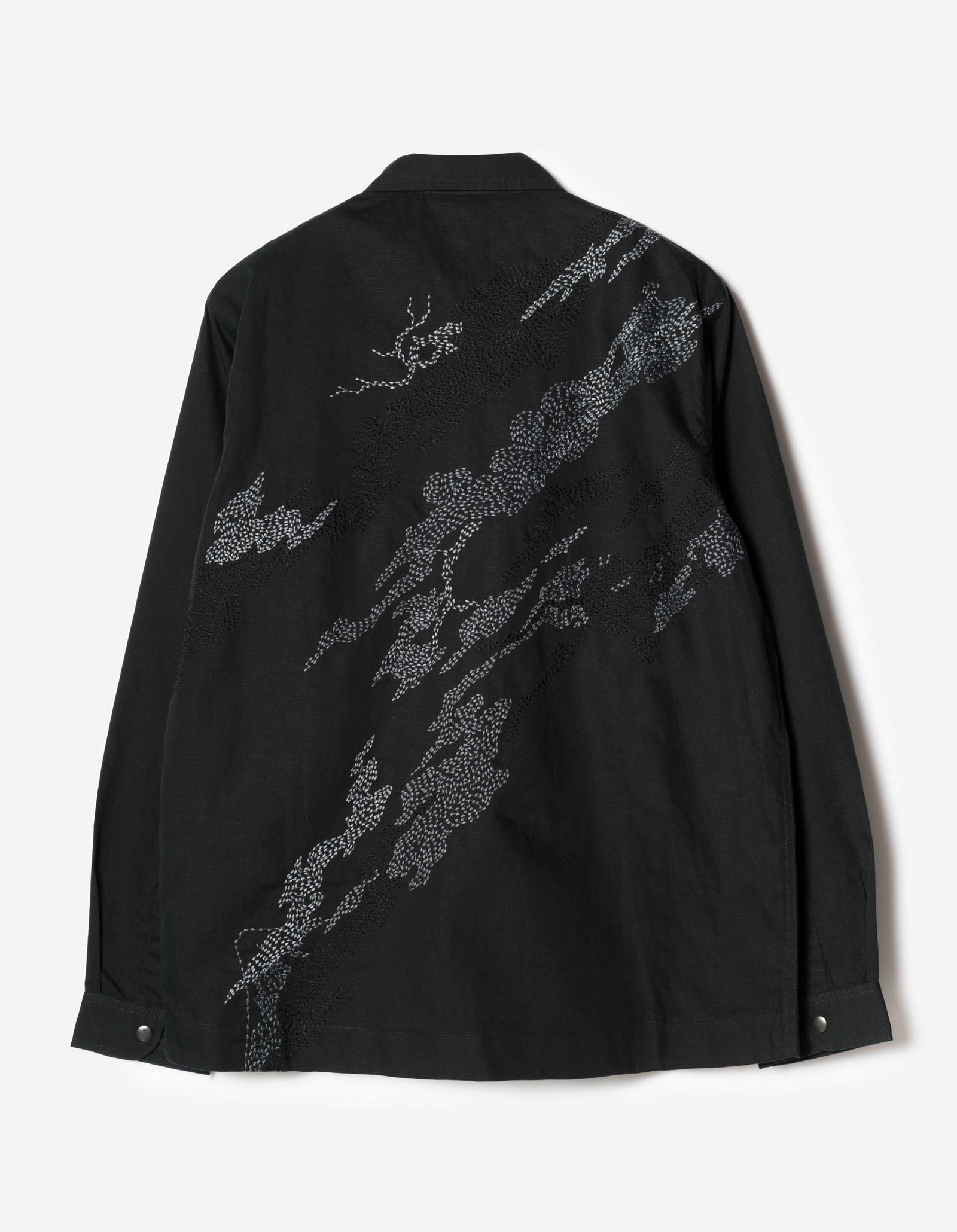 6232 M.A.L.I.C.E. Embroidered Utility Shirt Black