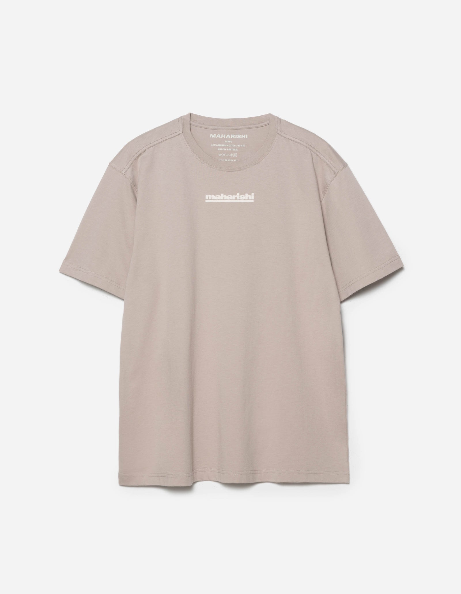 1582 Maha-Paizhi Sashiko S/S T-Shirt Taupe