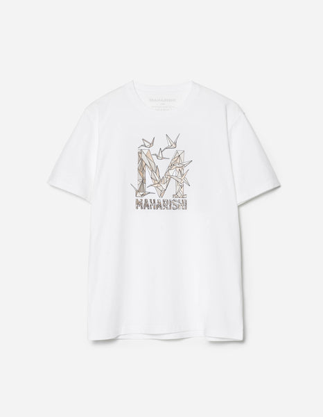1592 Origami Crane M S/S T-Shirt White – Maharishi