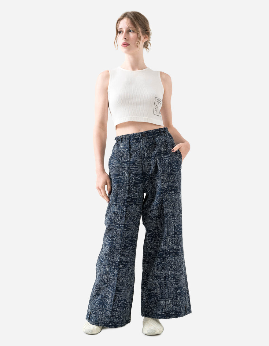 6201 Sashiko Hanbok Hakama Pants Indigo