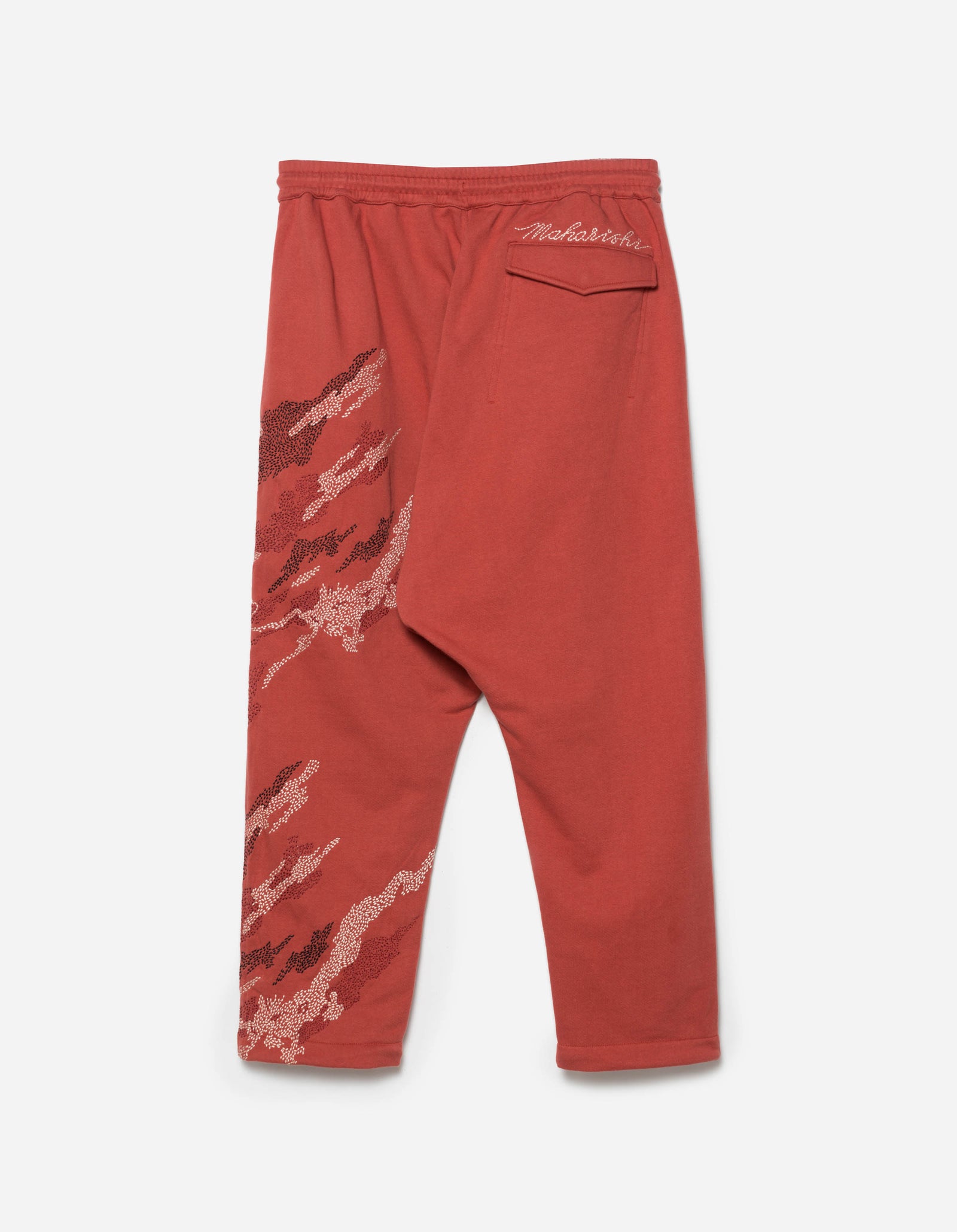 6202 Sashiko Bonsai Asym Sweatpants Redwood