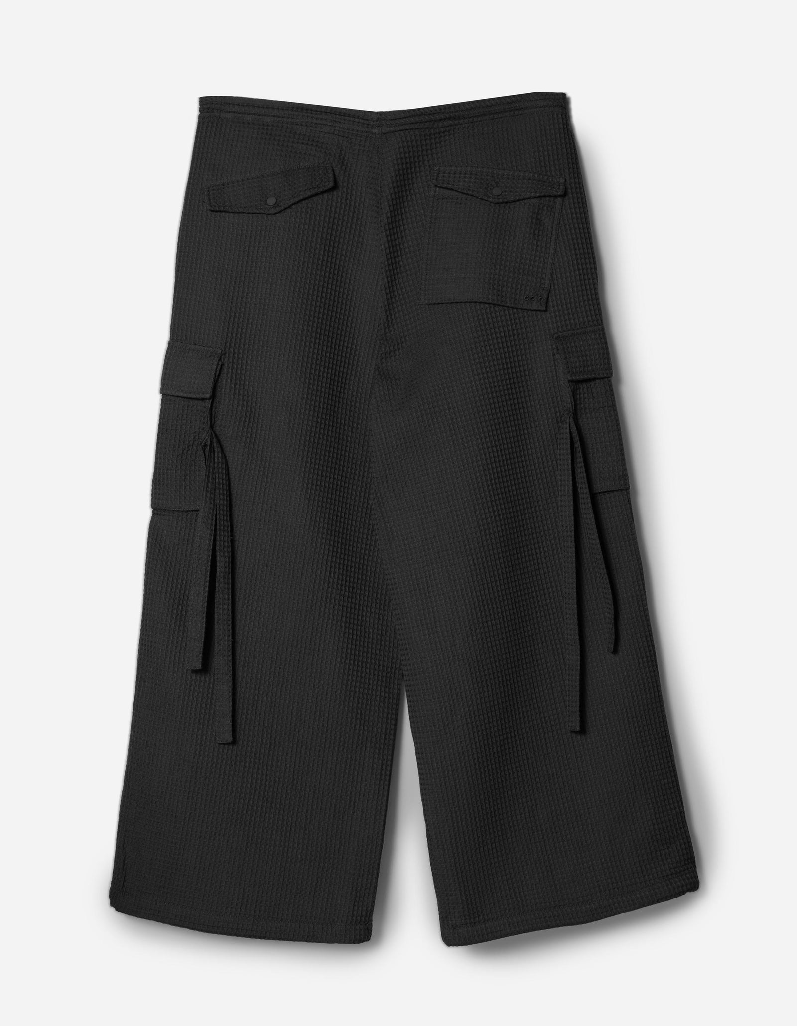 6203 Waffle Hakama Pants Black