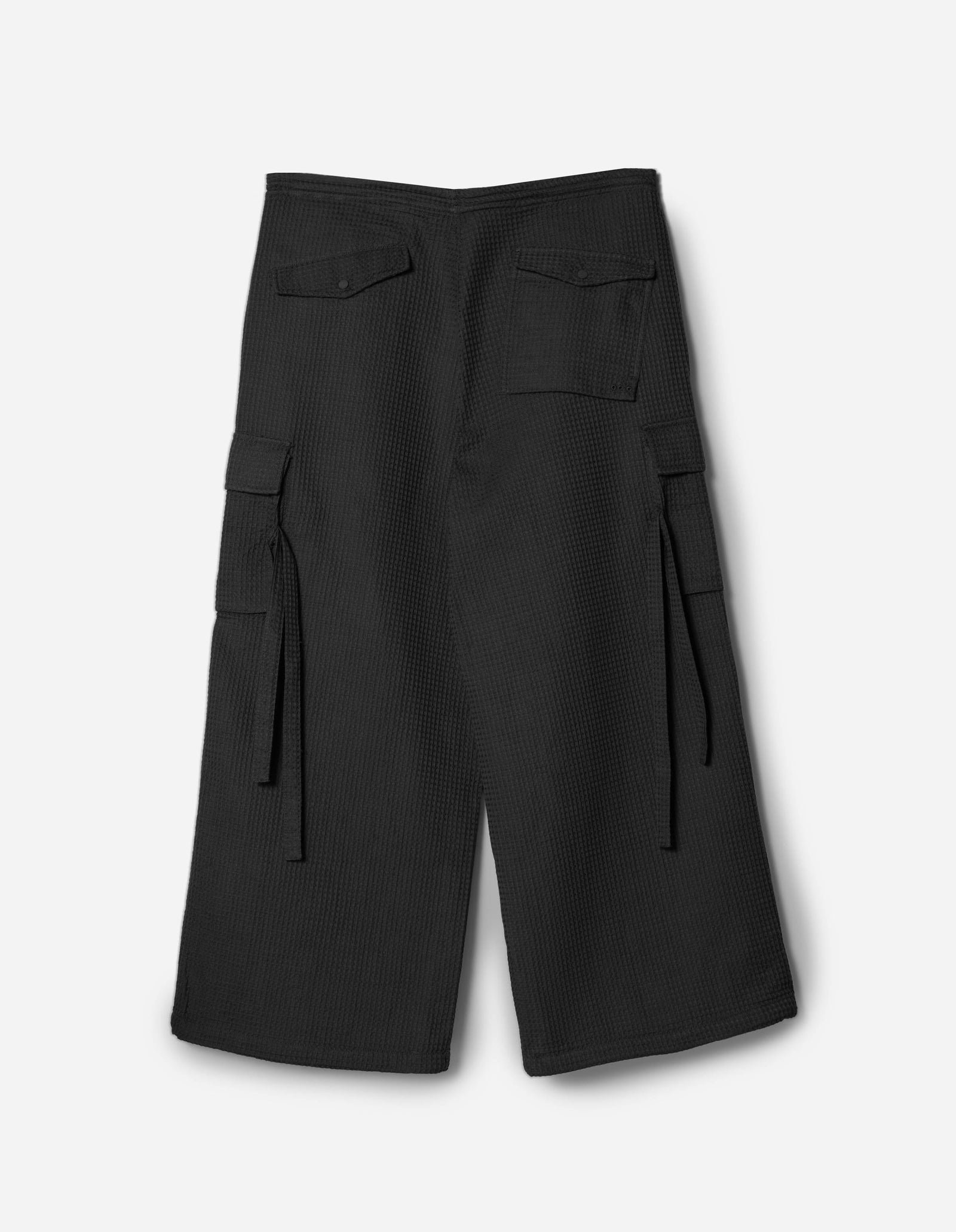 6203 Waffle Hakama Pants Black