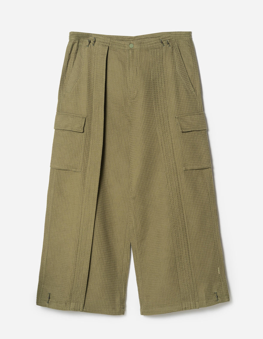 6203 Waffle Hakama Pants Olive