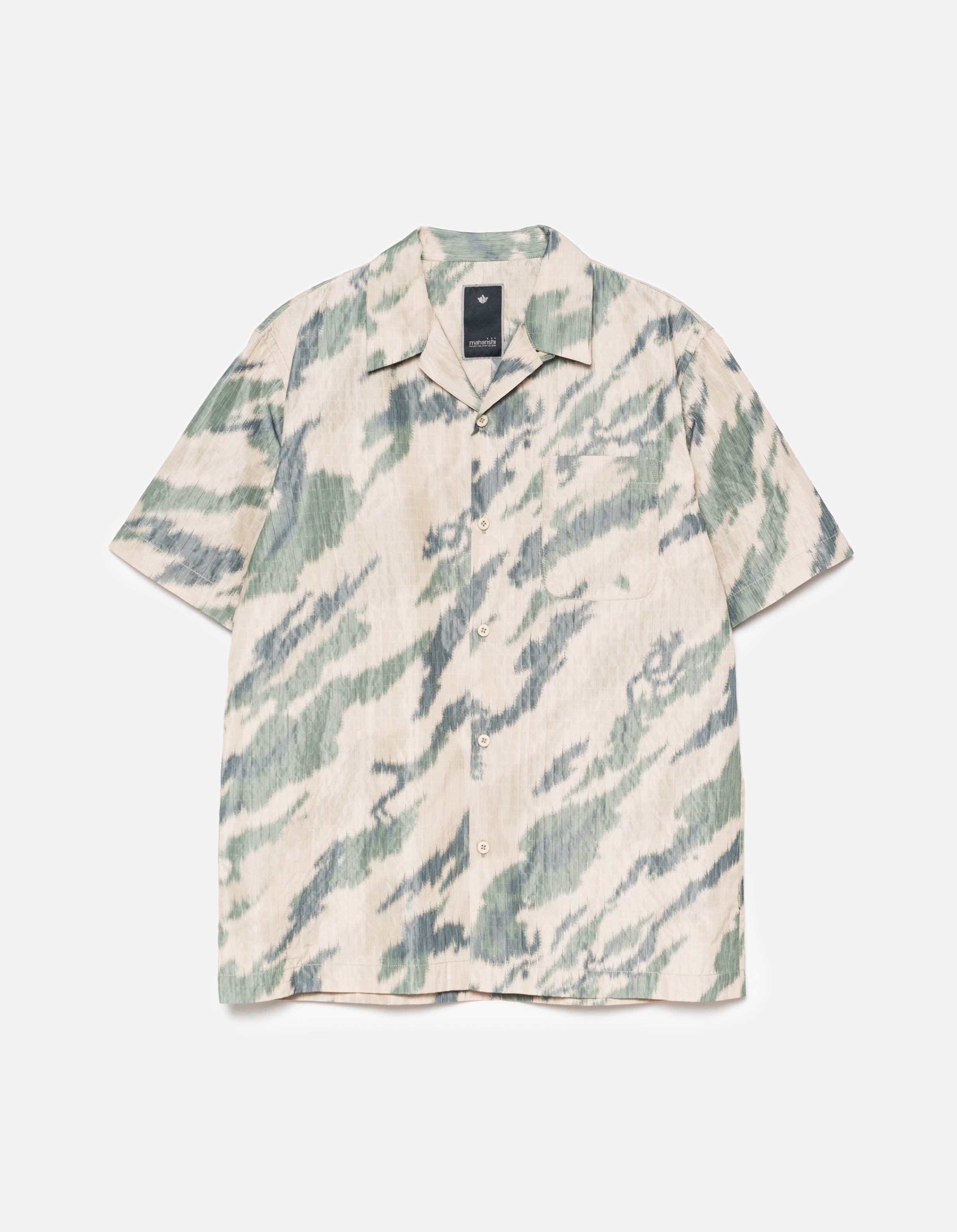 6213 Bonsai Camo Camp Collar Shirt Woodland – Maharishi