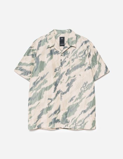 6213 Bonsai Camo Camp Collar Shirt Woodland