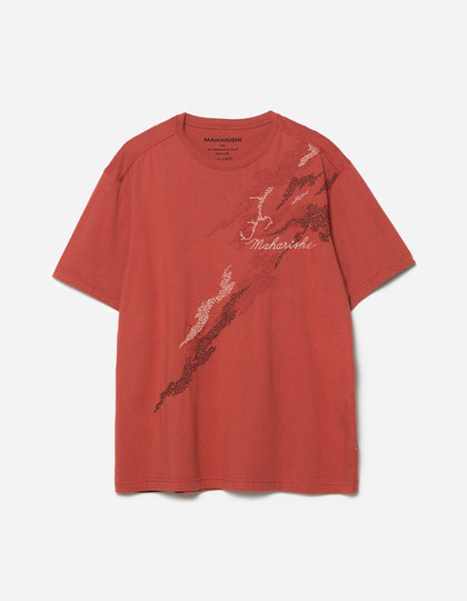 6217 Sashiko Bonsai S/S T-Shirt Redwood
