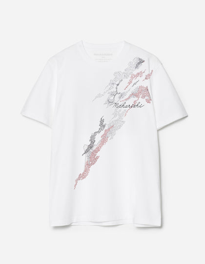 6217 Sashiko Bonsai T-Shirt White
