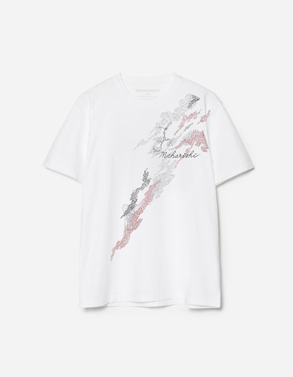 6217 Sashiko Bonsai S/S T-Shirt White