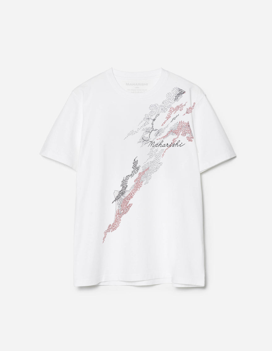 6217 Sashiko Bonsai S/S T-Shirt White