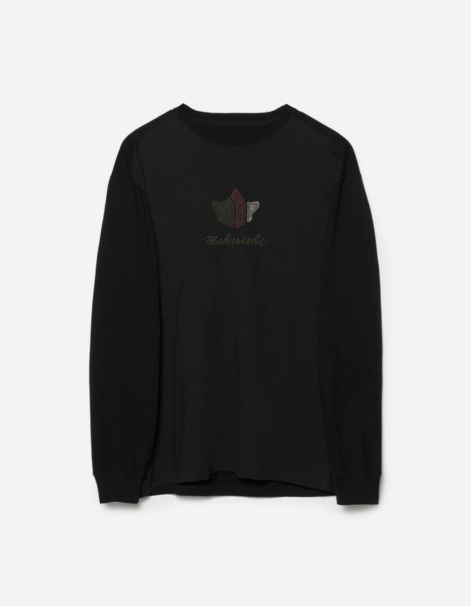 6221 Rice Stich Temple L/S T-Shirt Black