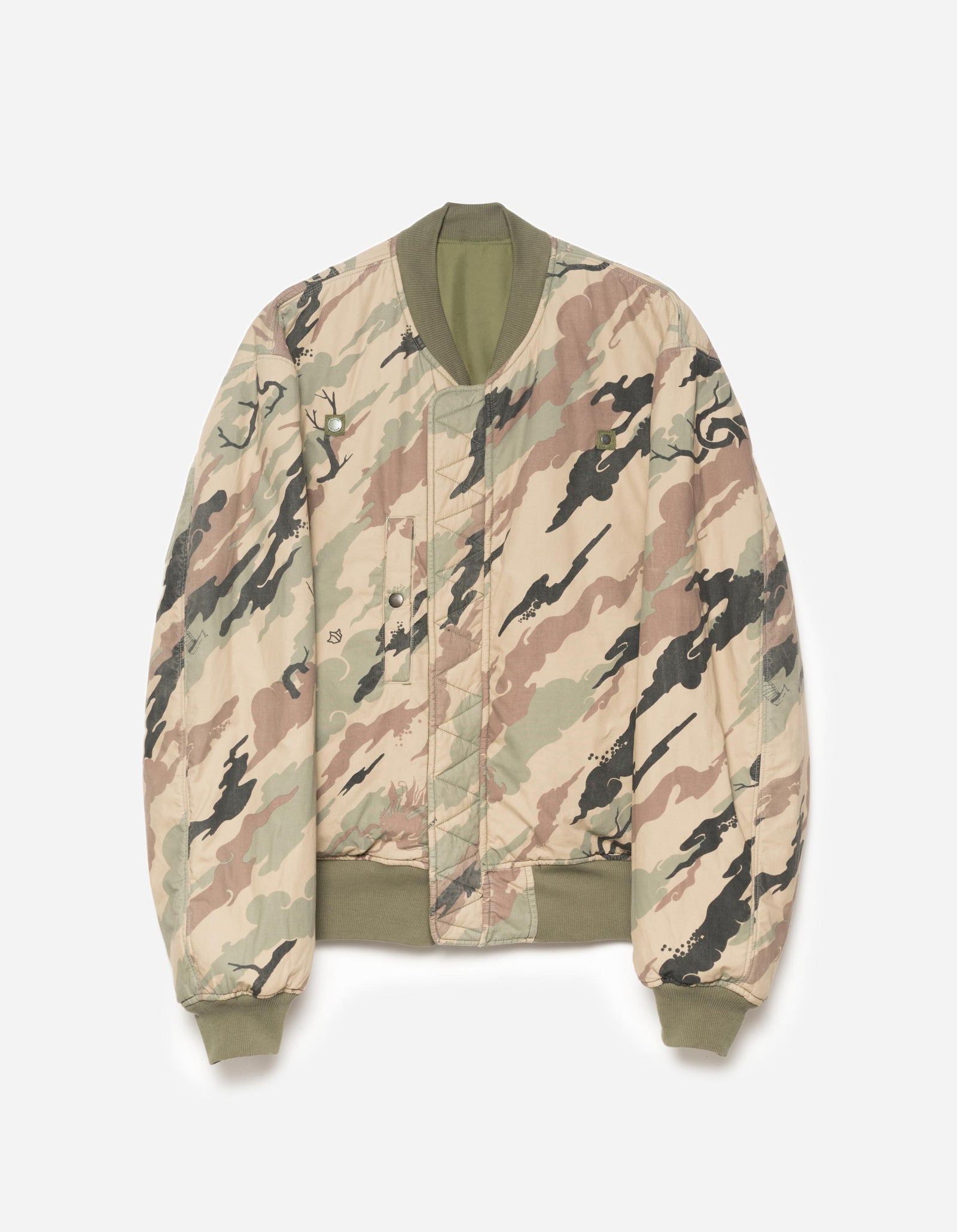 6226 3-Way Monk Flight Jacket Olive OG-107F