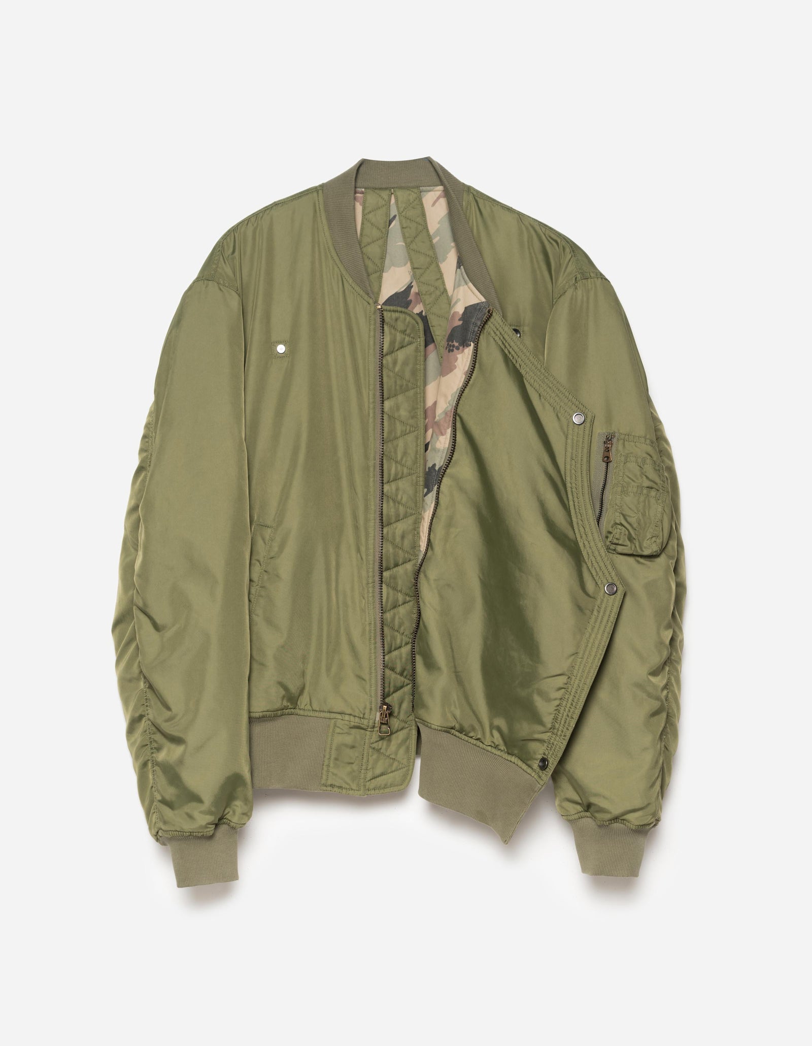 6226 3-Way Monk Flight Jacket Olive OG-107F