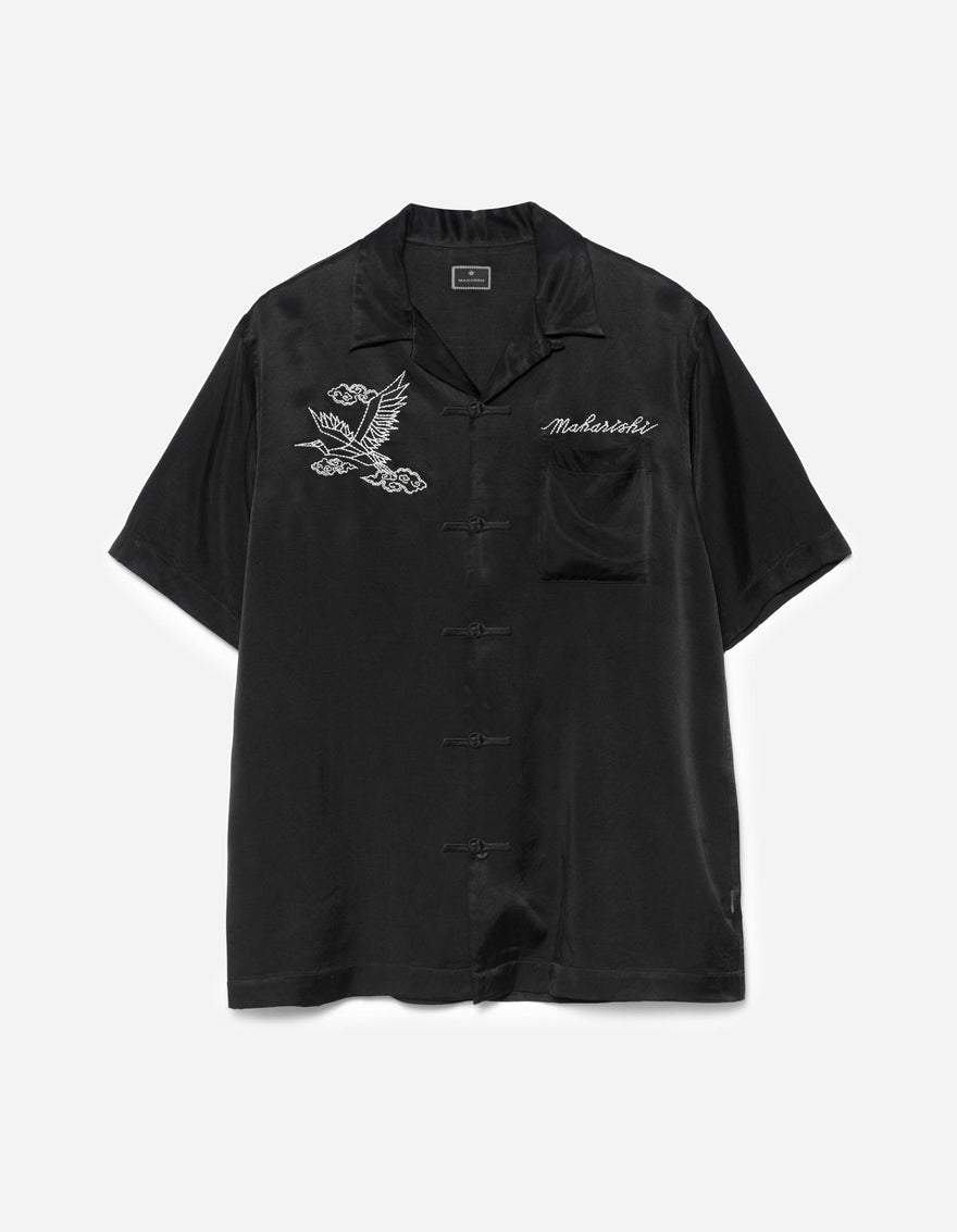 6234 Year of the Crane Shirt Black