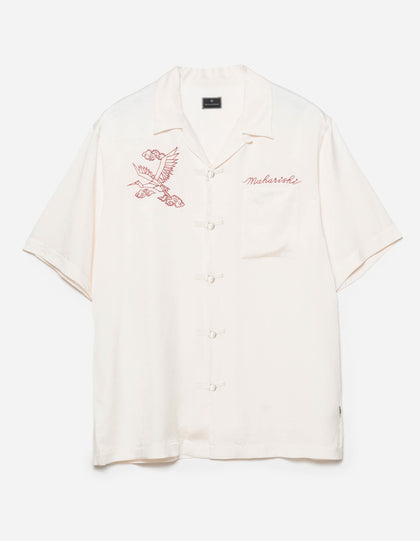 6234 Year of the Crane Shirt Ecru
