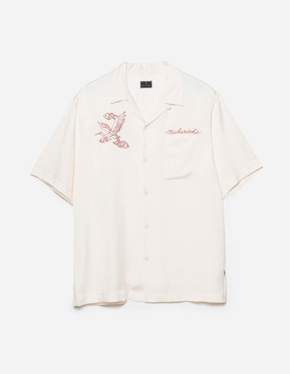 6234 Year of the Crane Shirt Ecru