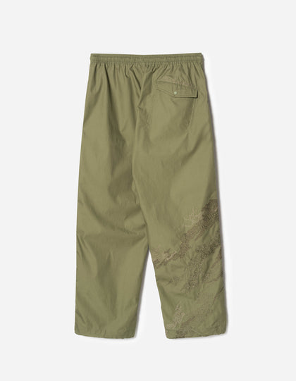 6237 Sashiko Bonsai Track Pants Olive OG-107F