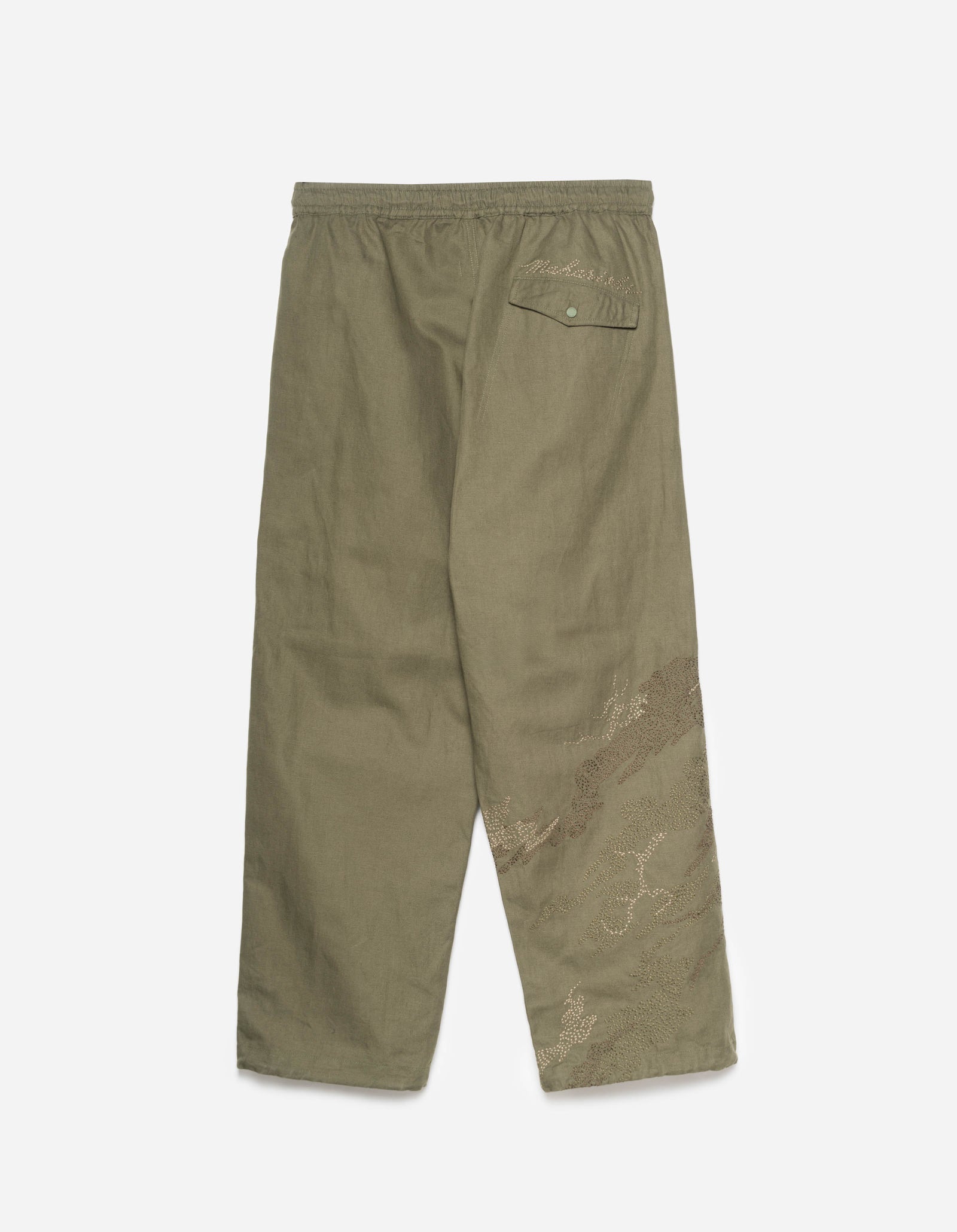 6237 Sashiko Bonsai Track Pants Olive OG-107F