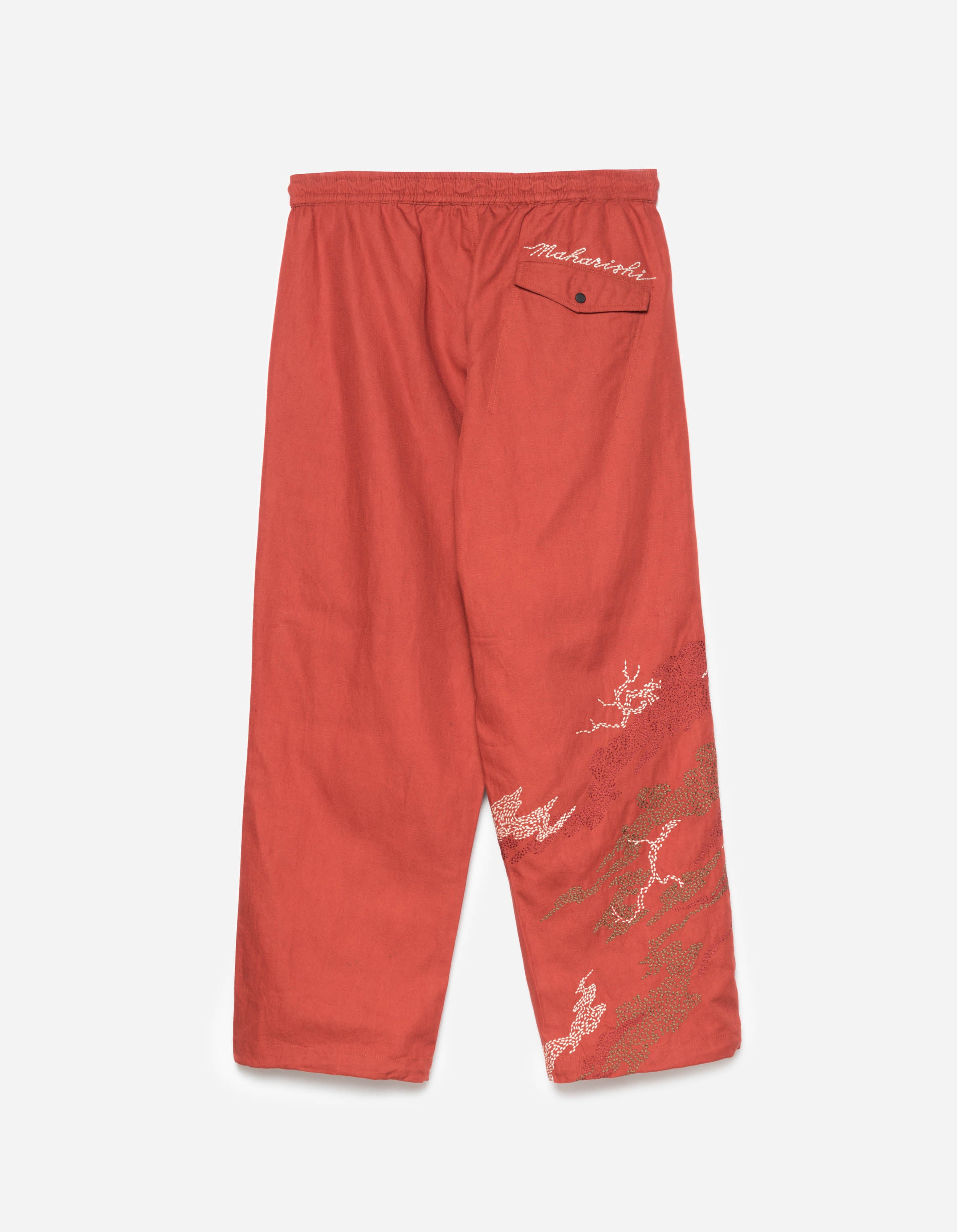 6237 Sashiko Bonsai Track Pants Redwood – Maharishi