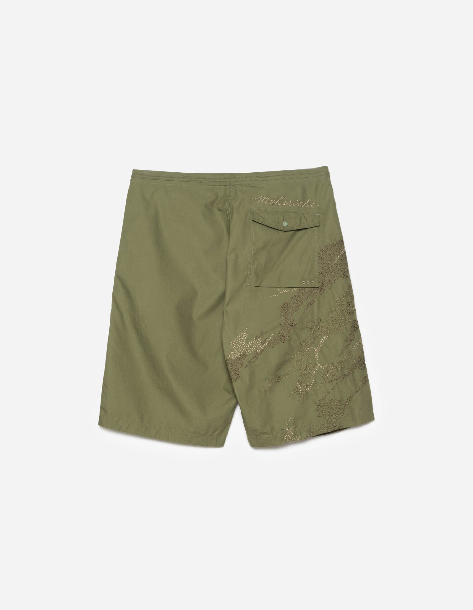 6238 Sashiko Bonsai Snoshorts Olive OG-107F