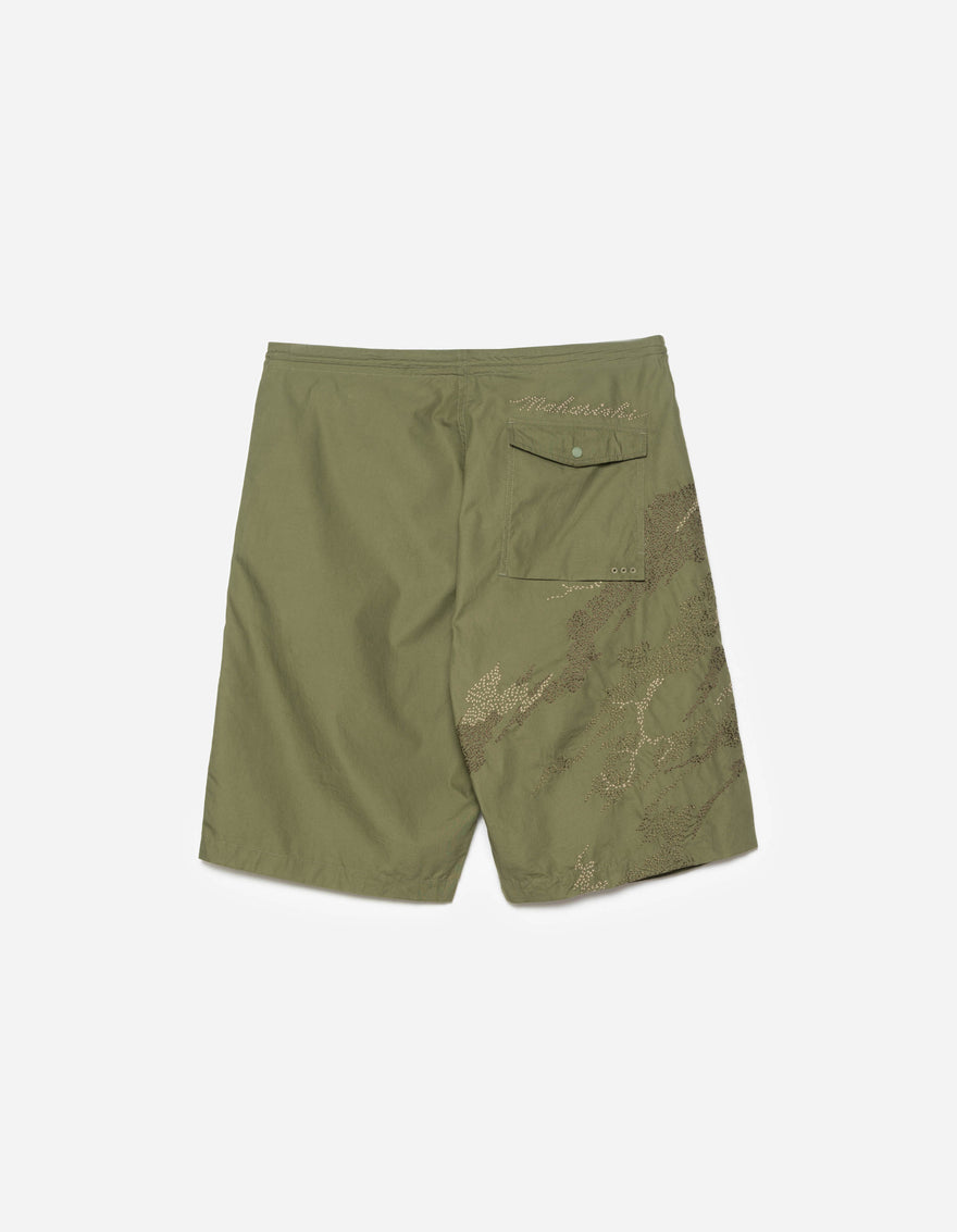 6238 Sashiko Bonsai Snoshorts Olive OG-107F