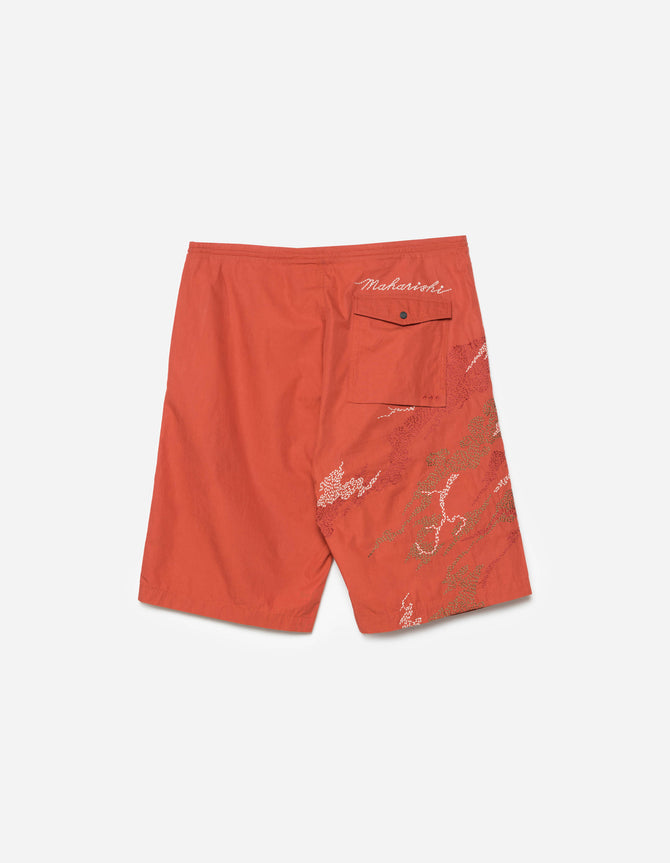 6238 Sashiko Bonsai Snoshorts Redwood
