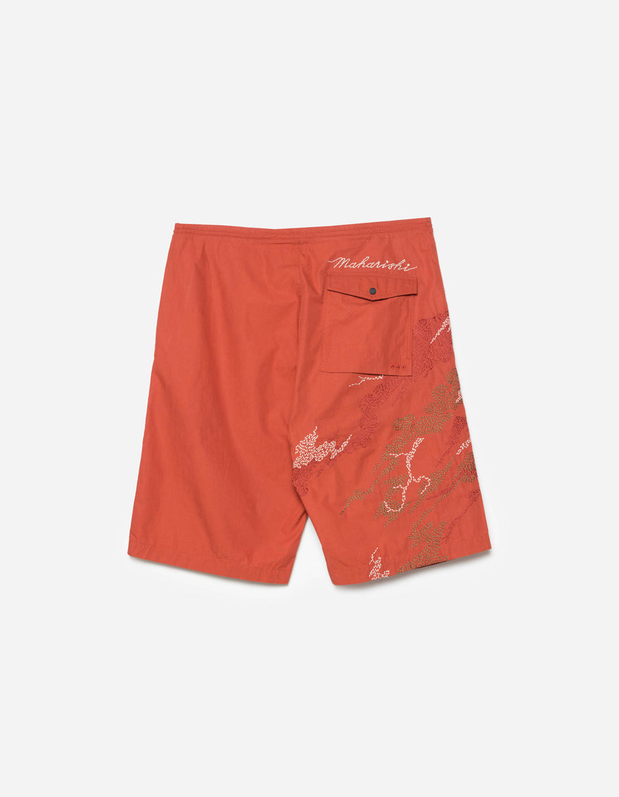 6238 Sashiko Bonsai Snoshorts Redwood