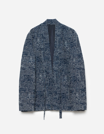 6242 Sashiko Kimono Overshirt Indigo