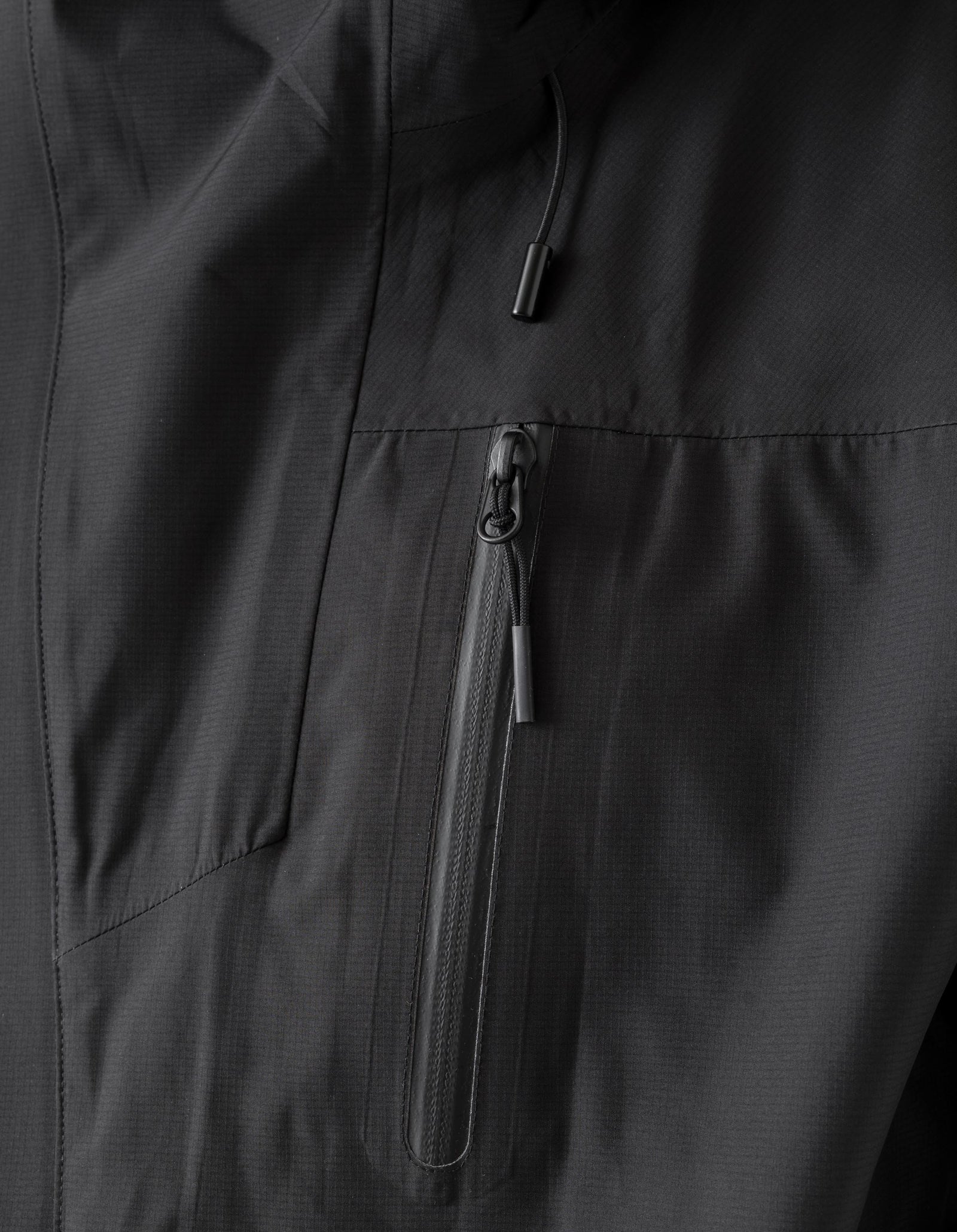 7185 Waterproof 3L Asym Storm Parka Black
