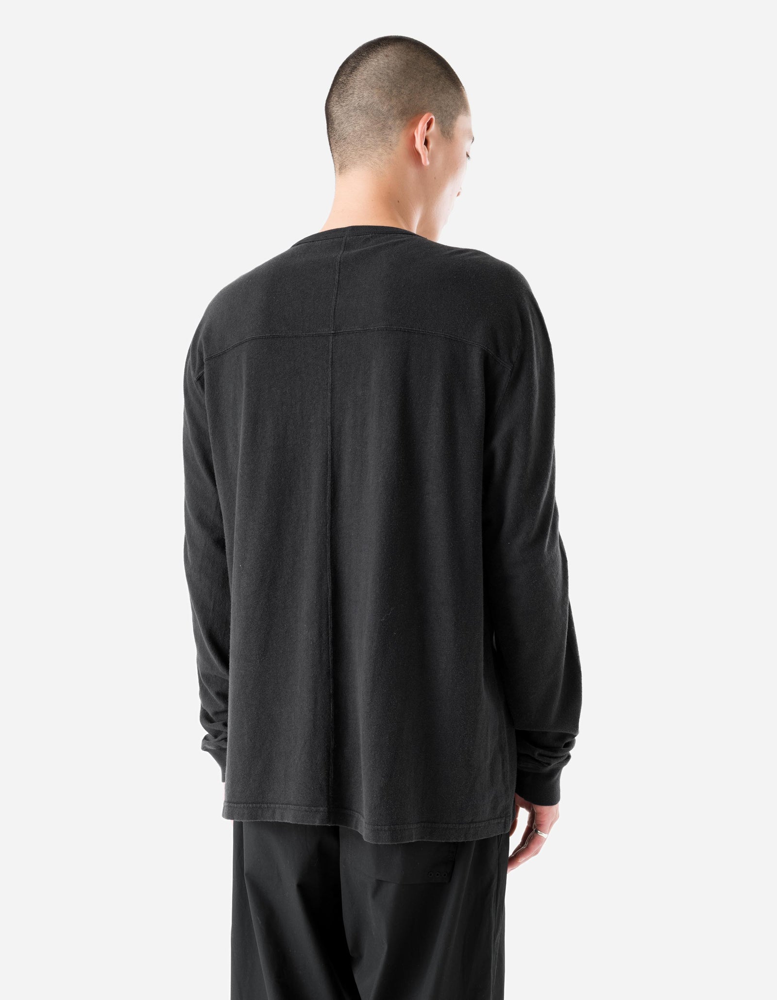 5245 Hemp Cross Oversized L/S T-Shirt Black