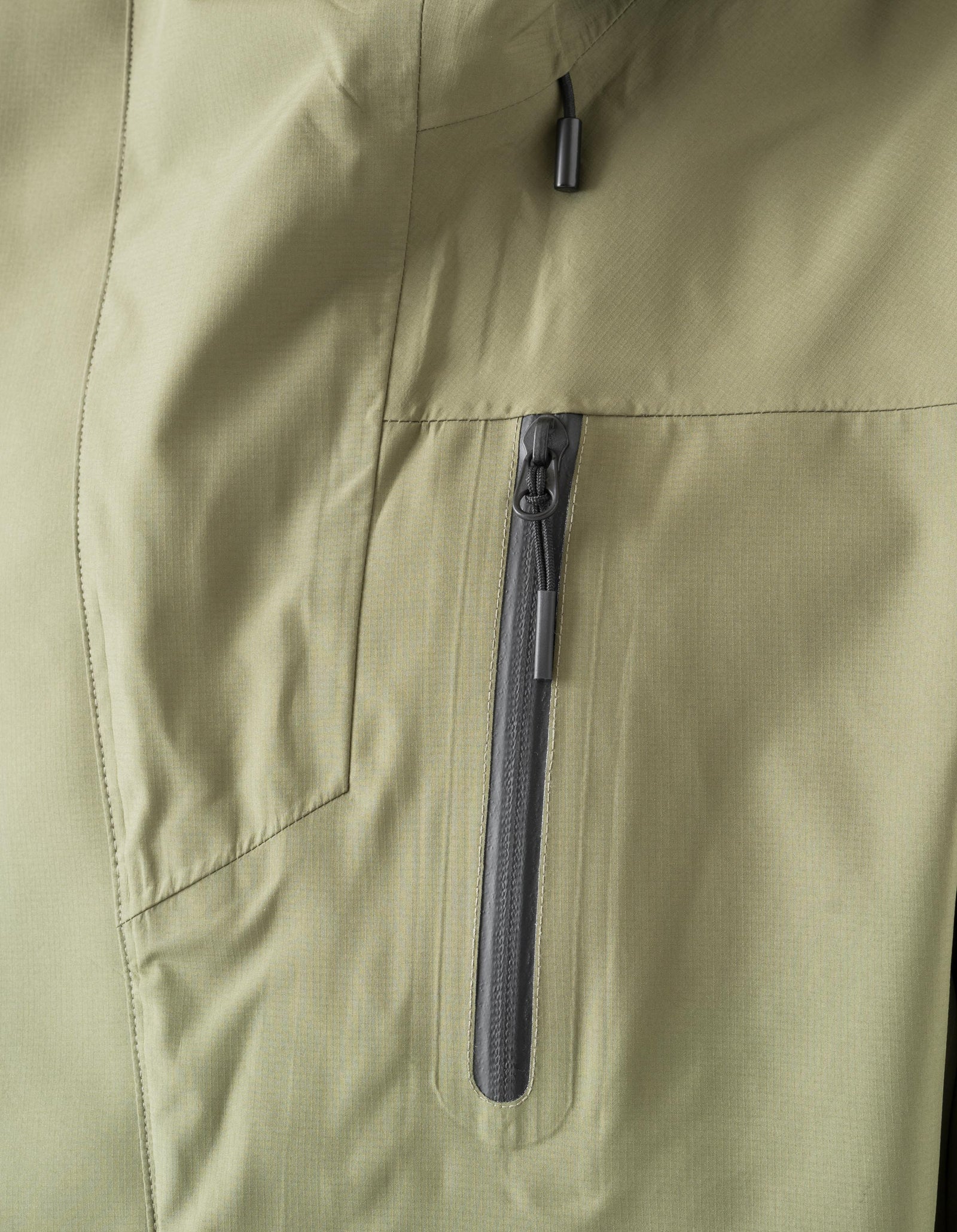 7185 Waterproof 3L Asym Storm Parka Olive OG-107F