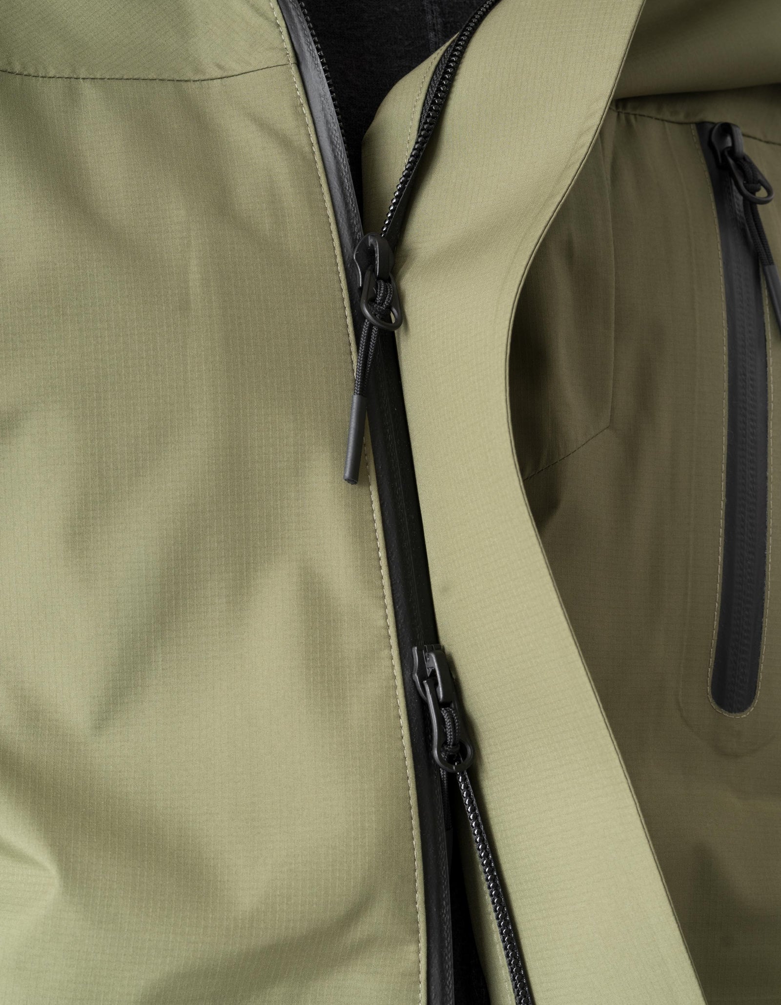 7185 Waterproof 3L Asym Storm Parka Olive OG-107F