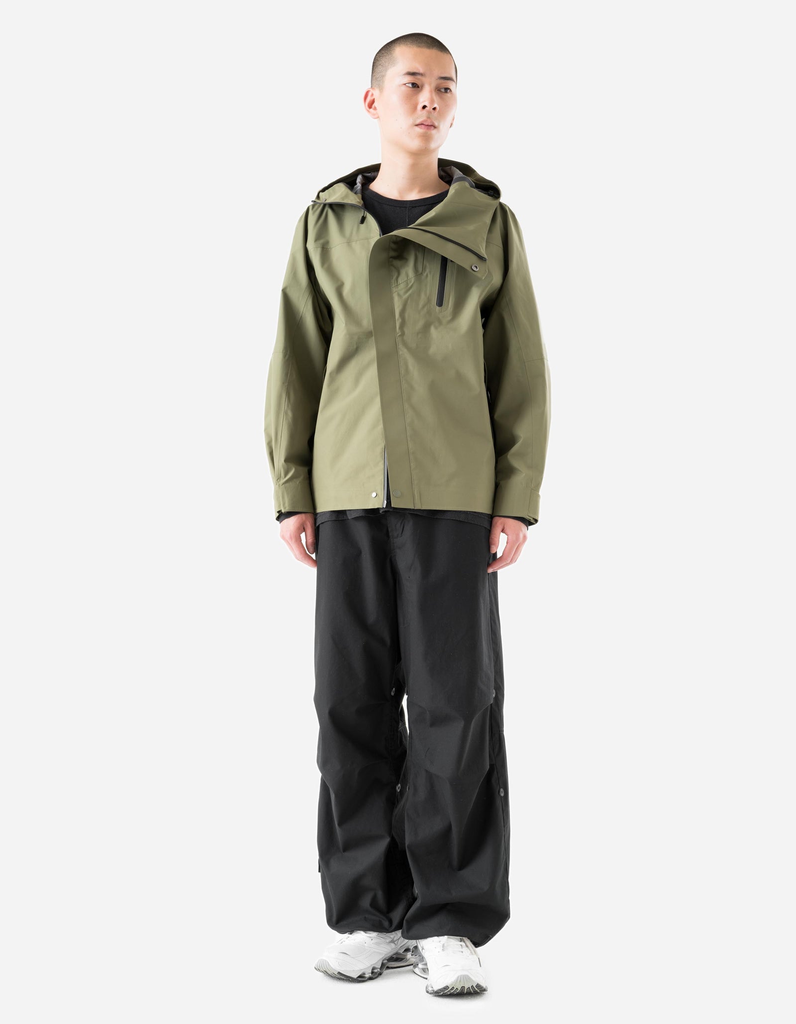 7185 Waterproof 3L Asym Storm Parka Olive OG-107F