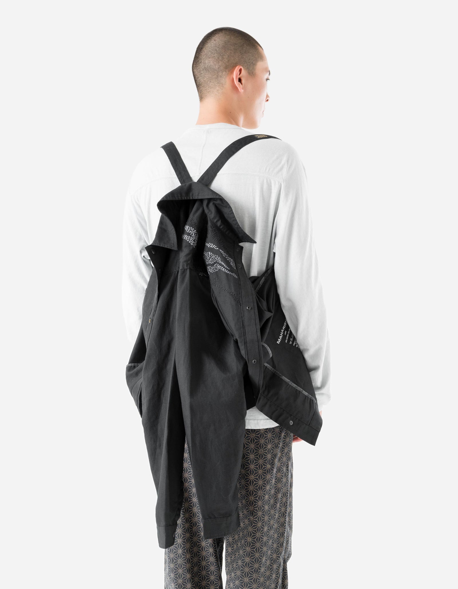 6232 M.A.L.I.C.E. Embroidered Utility Shirt Black