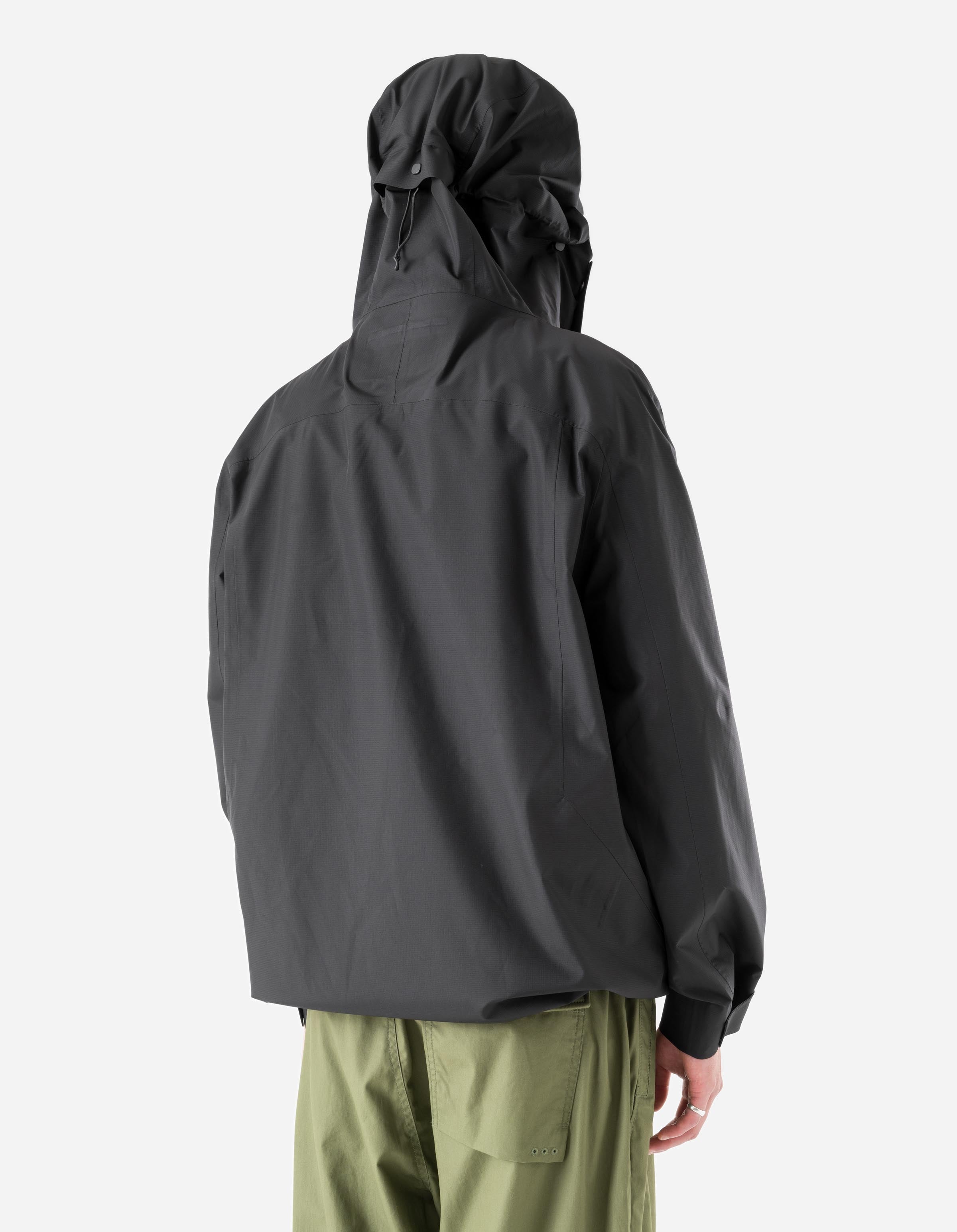 7185 Waterproof 3L Asym Storm Parka Black – Maharishi
